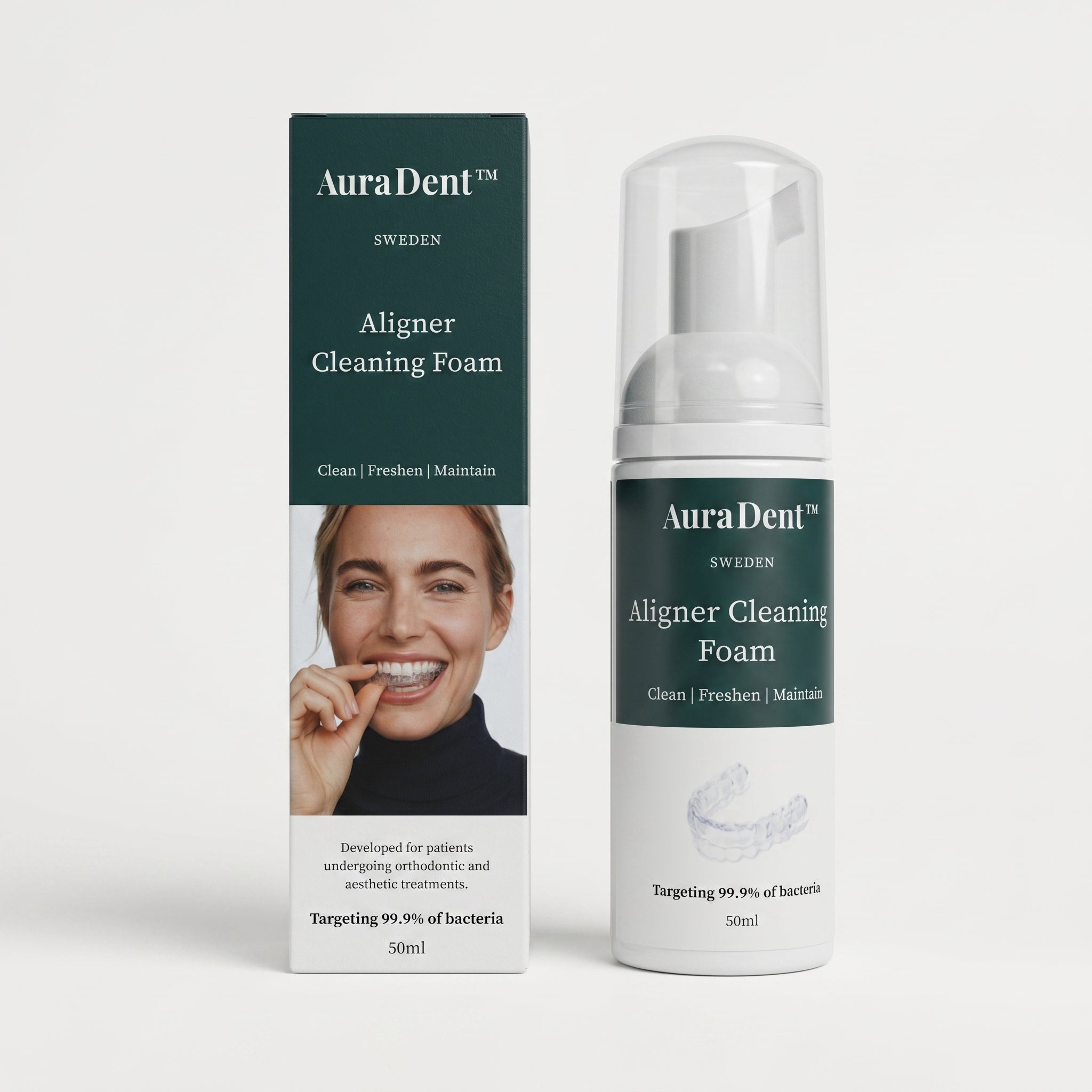 AuraDent™ Aligner Cleaning Foam 50ml